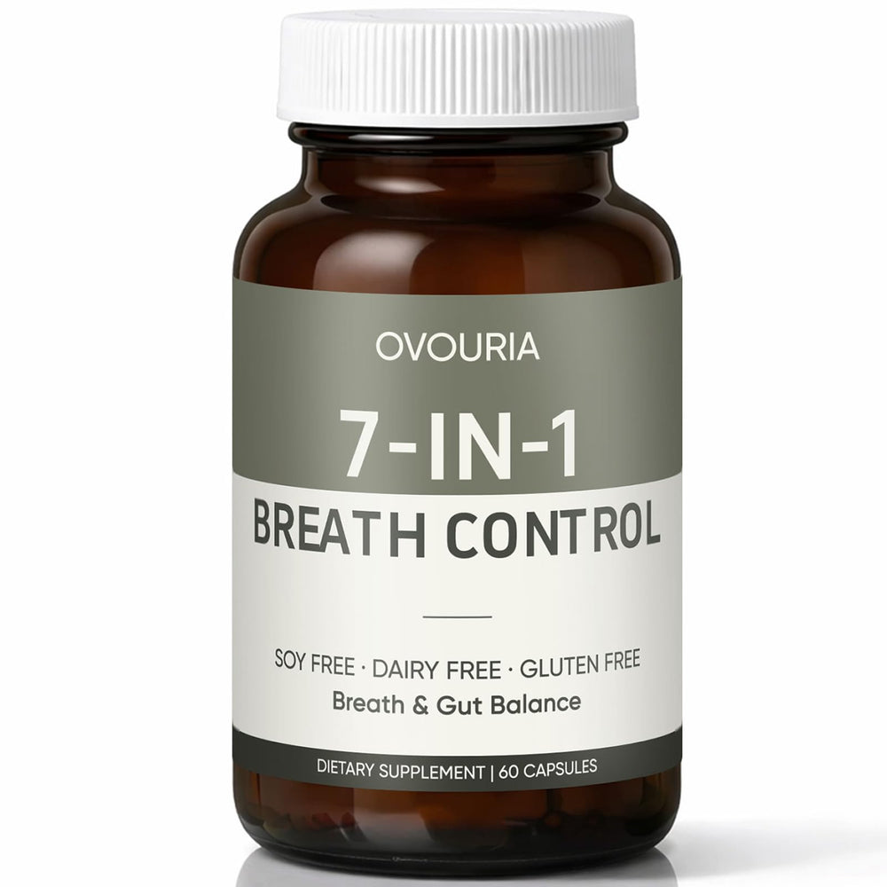 WEERSHUN Ovouria bottle showing 7-in-1 breath balance features