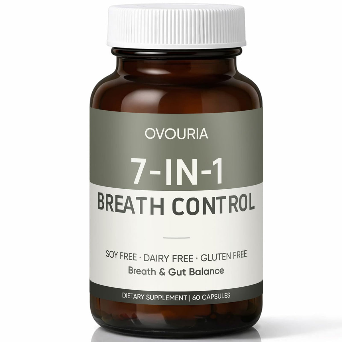 WEERSHUN Ovouria bottle showing 7-in-1 breath balance features
