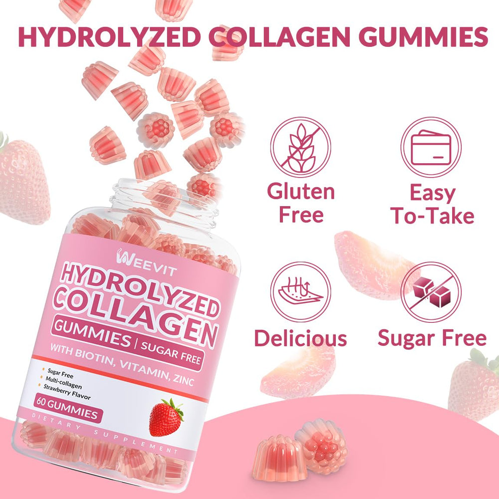Weevit collagen gummies ready for a quick, tasty daily habit.