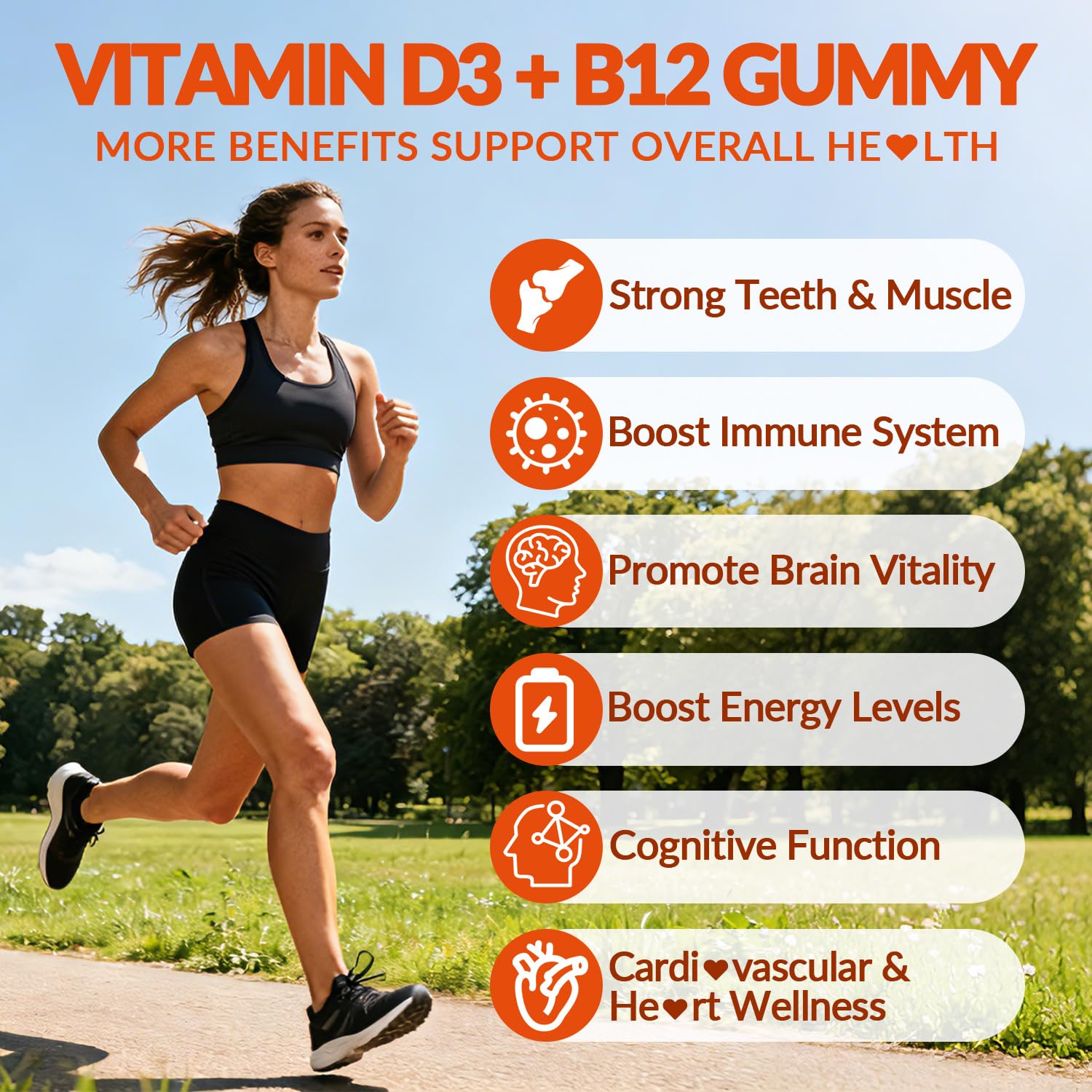 WEEVIT vegan formula illustration emphasizes allergen-free gummies.