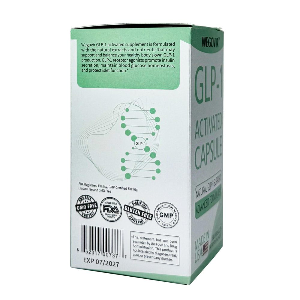 Wegovir GLP-1 Activator daily-use setup with bottle and planner.