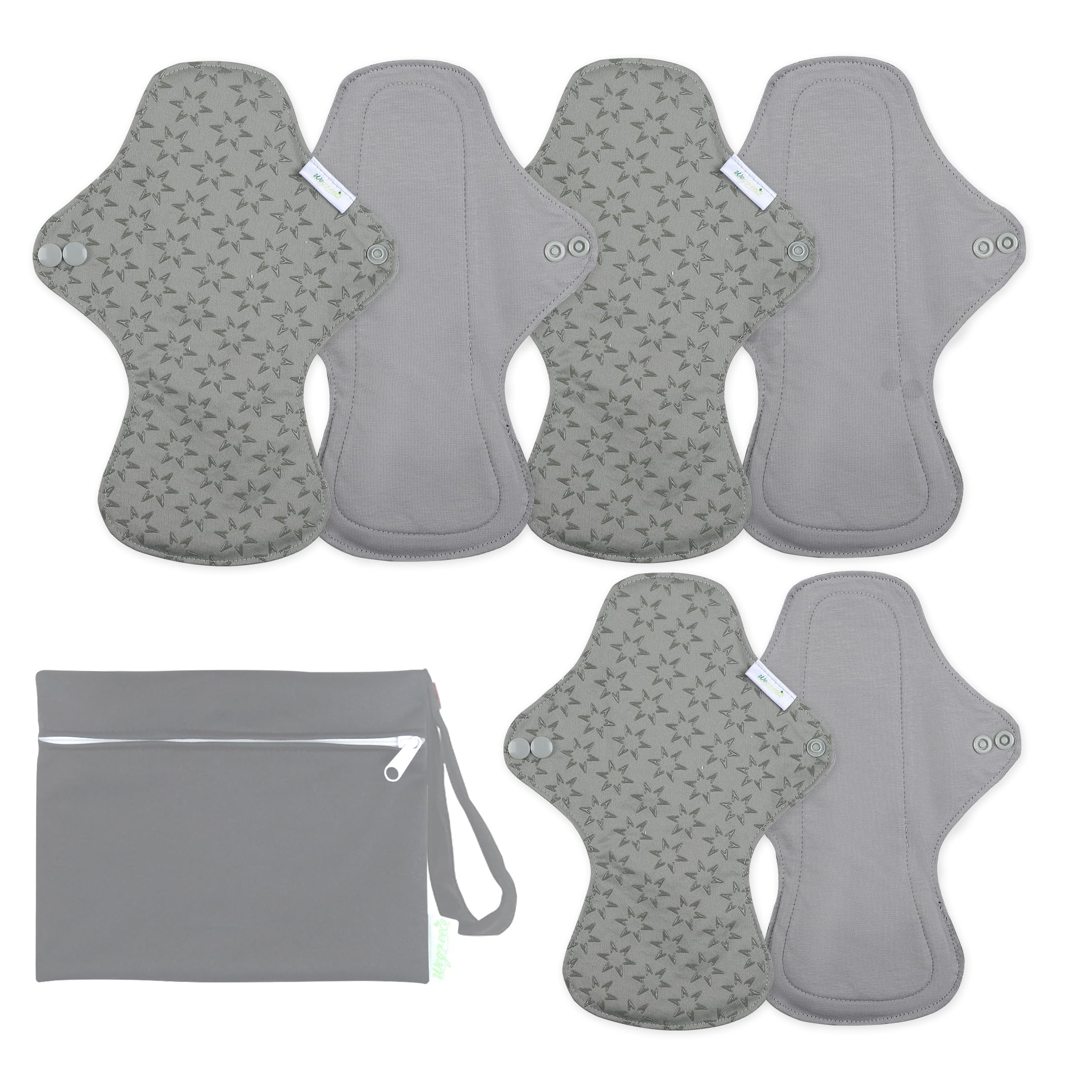 Wegreeco pads show breathable fleece inner for skin-friendly wear