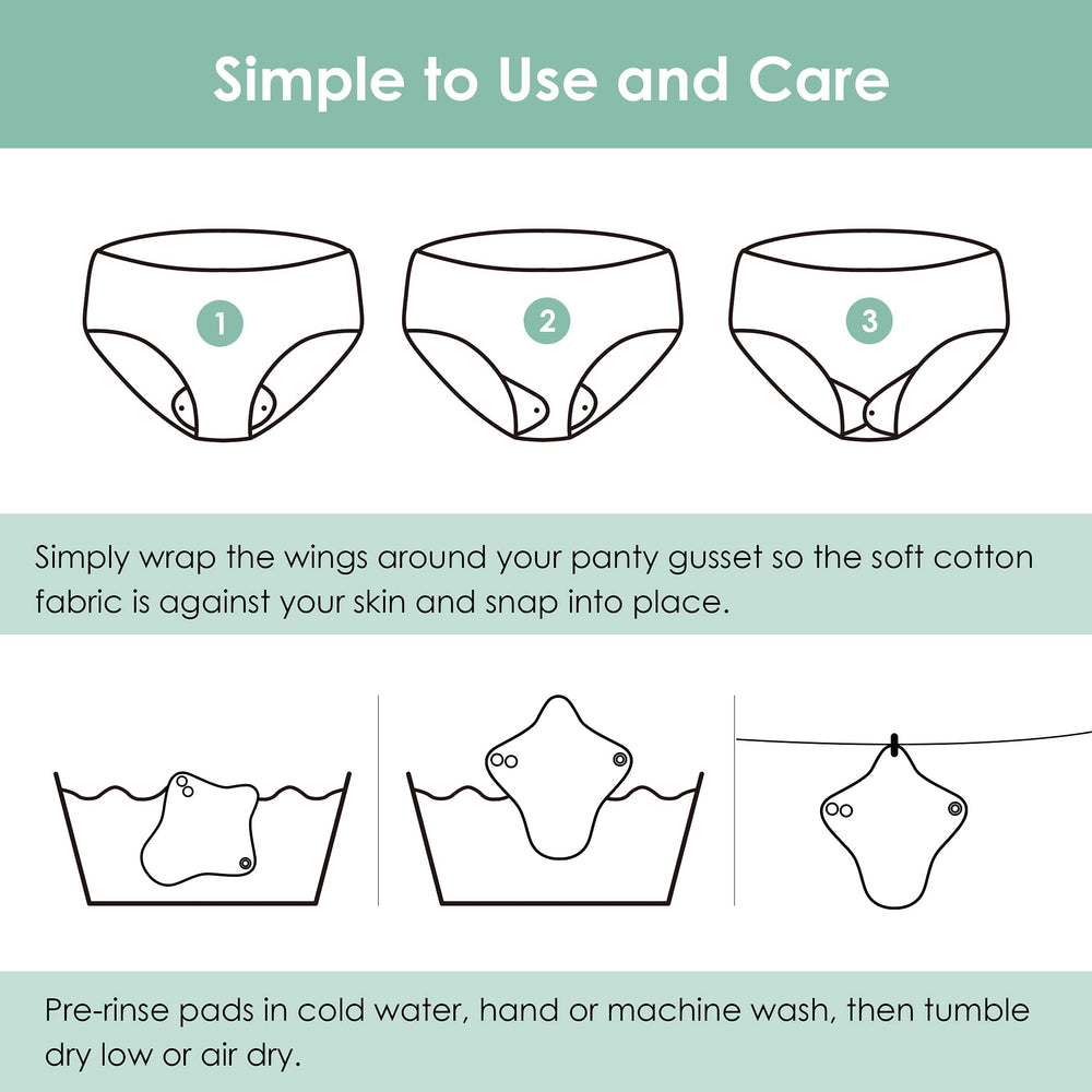 Wegreeco reusable pads help reduce disposable sanitary waste