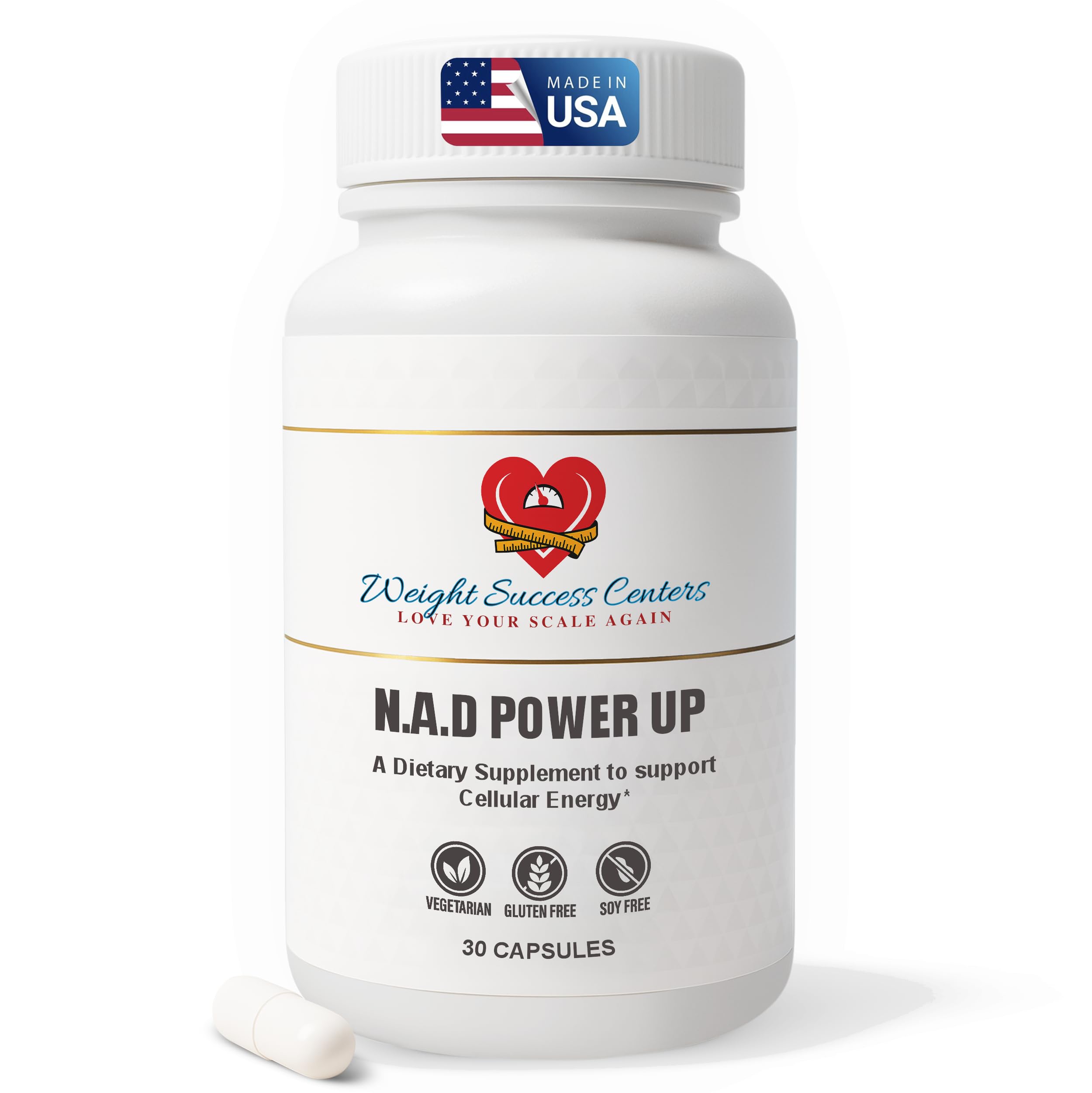 Weight Success Centers NAD+ Power Up bottle front for daily energy support