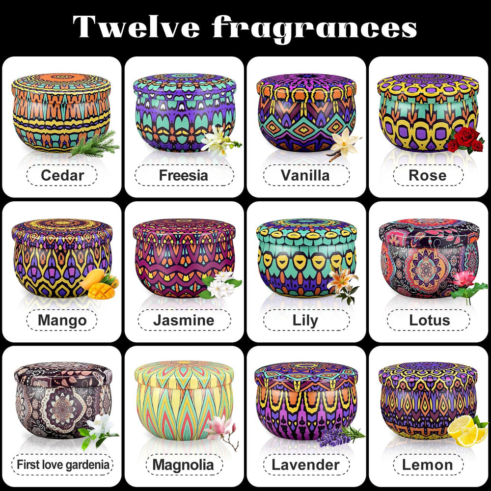 Weimingte 12 scents showcase Jasmine, Lavender, Lemon for mood-setting versatility