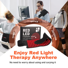 Weiyitec red light therapy belt demonstrates 660nm and 850nm modes