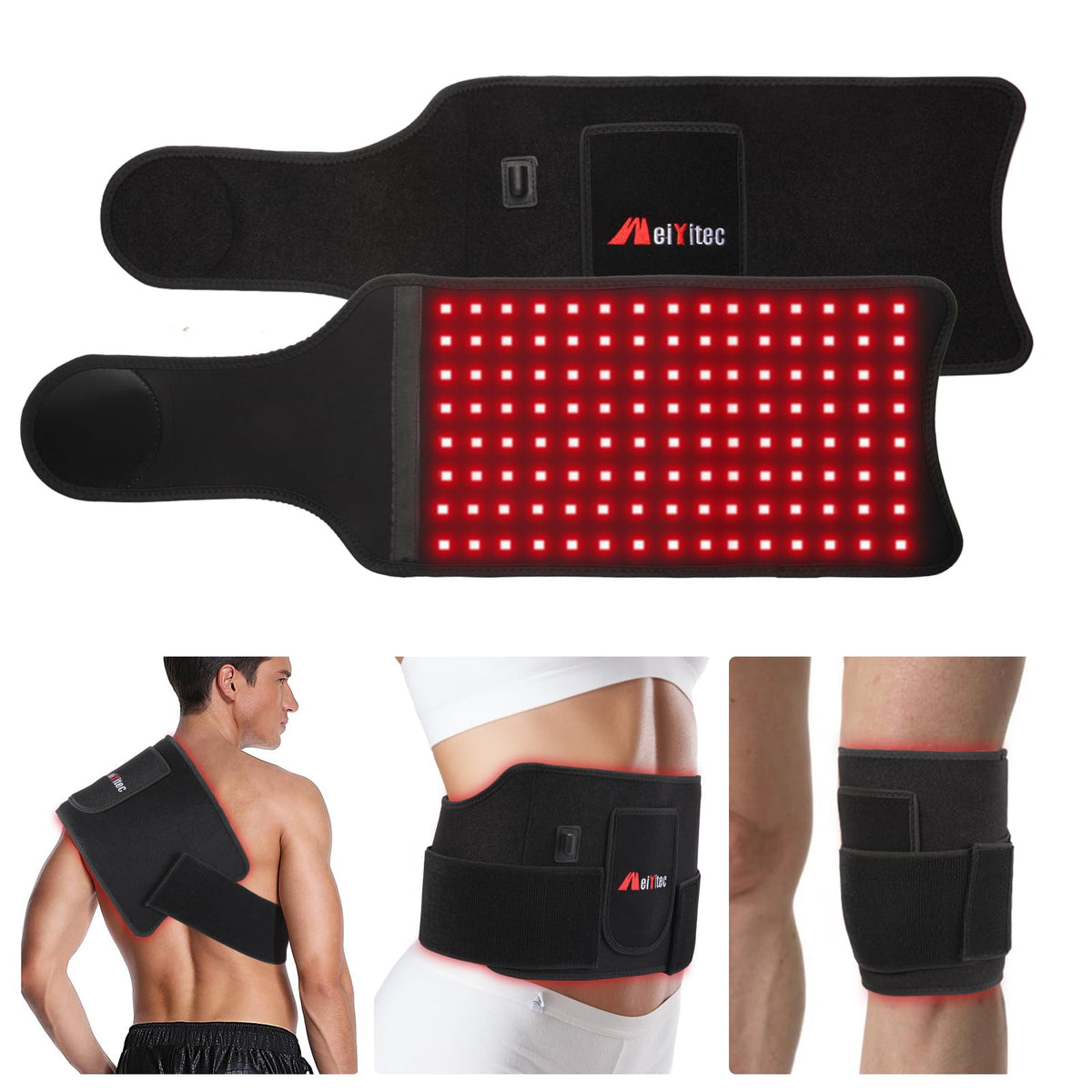 Weiyitec red light therapy belt compact pad for home use