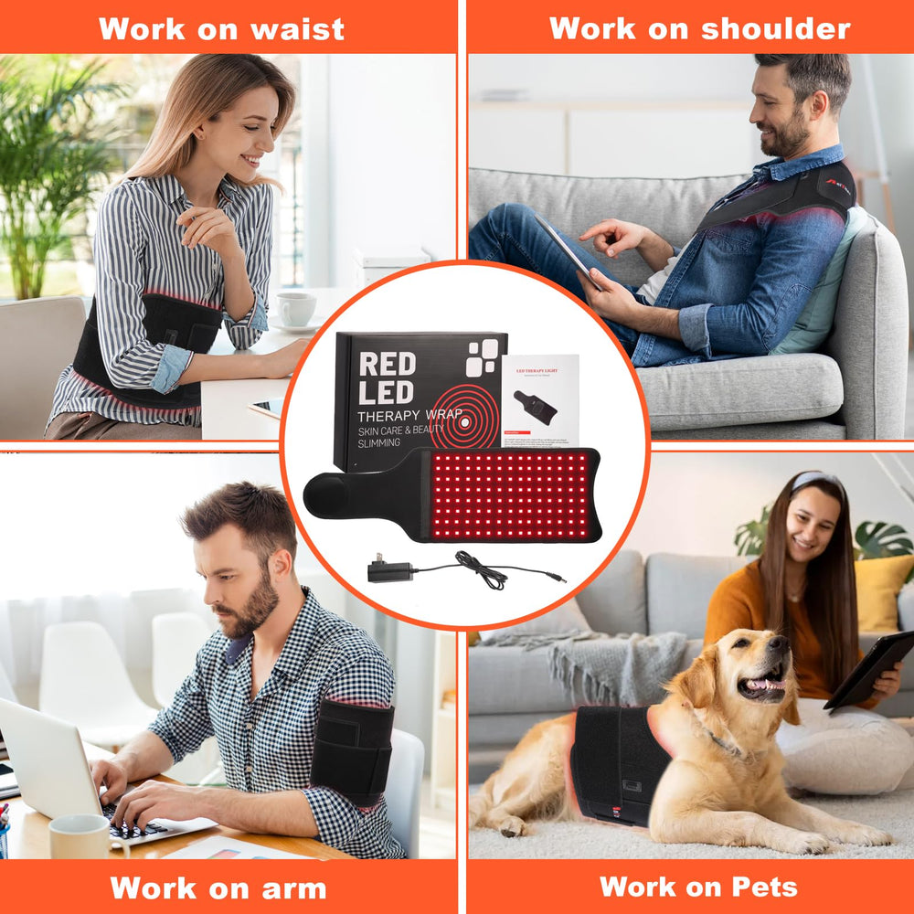 Weiyitec red light therapy belt in a cozy home setting for daily use