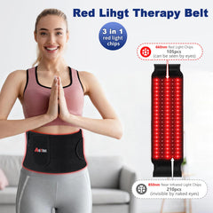 Weiyitec red light therapy belt USB-powered convenient power from laptop or adapter