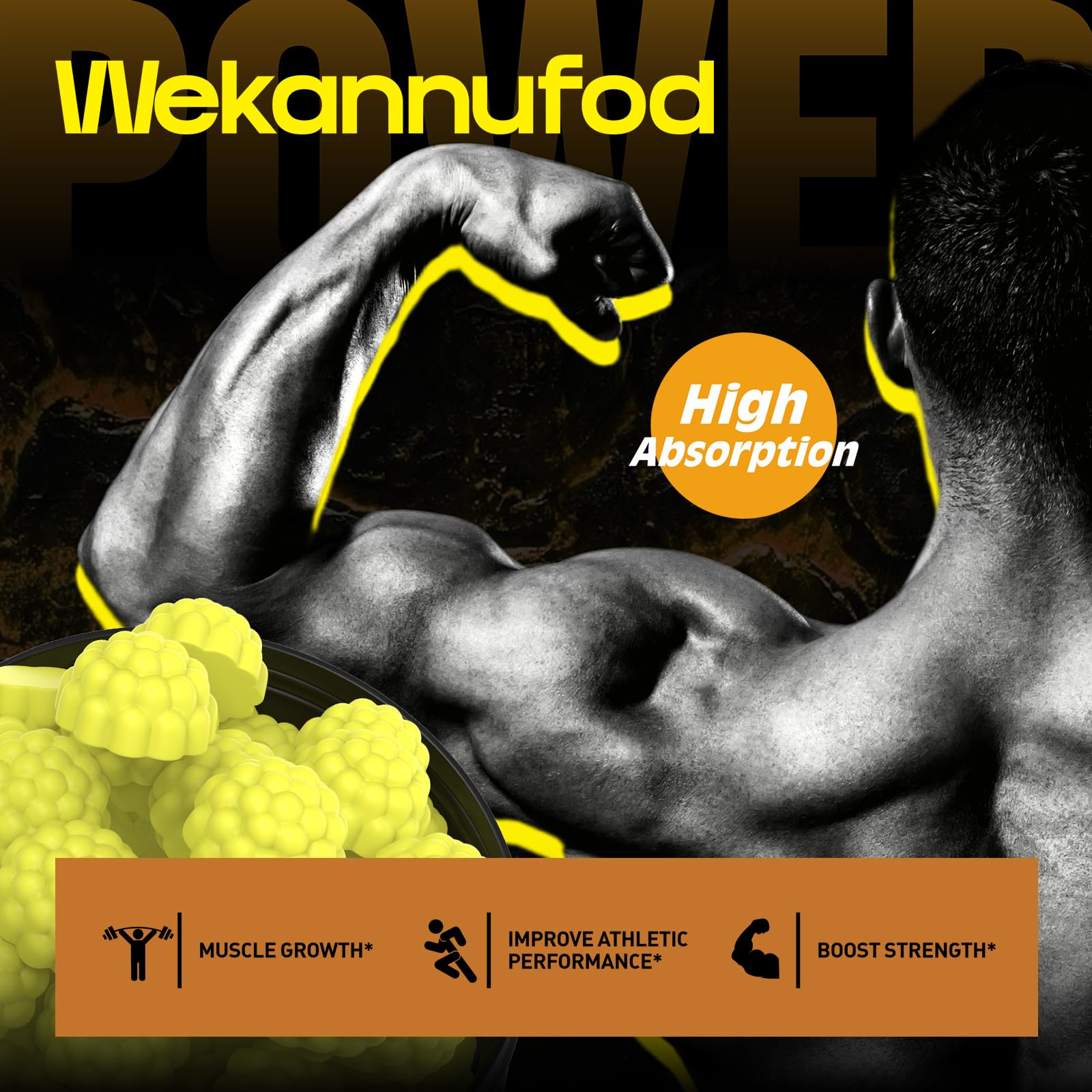 Graphic demonstrating stable protection technology preserving creatine potency.