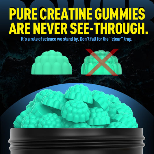 Wekannufod Creatine Monohydrate Gummies being poured demonstrates easy portion control.