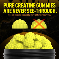 Close-up of Wekannufod gummies showing soft-melt texture for easy chewing.