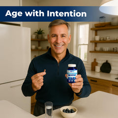 Closeup of We Like Vitamins Resveratrol capsules for easy daily intake.