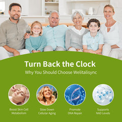 Welitalisync bottle label emphasizes vegan, non-GMO ingredients