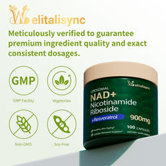 Welitalisync GMP manufacturing badge signals strict quality standards