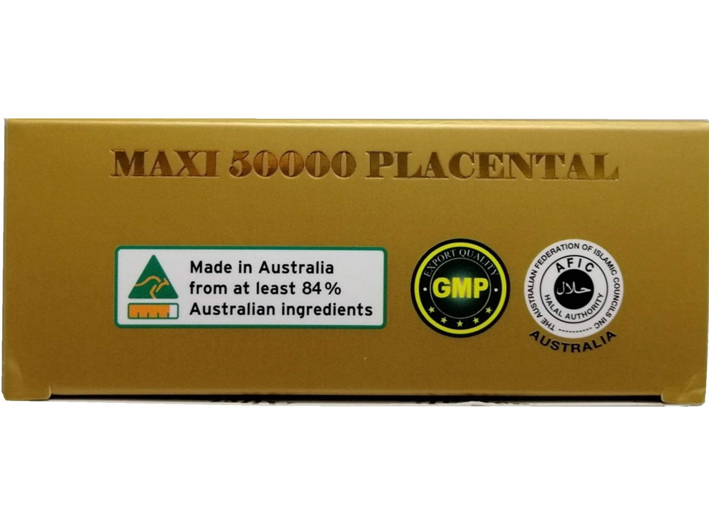 Well Being Nutrition Wealthy Health placental extract information panel highlights stability