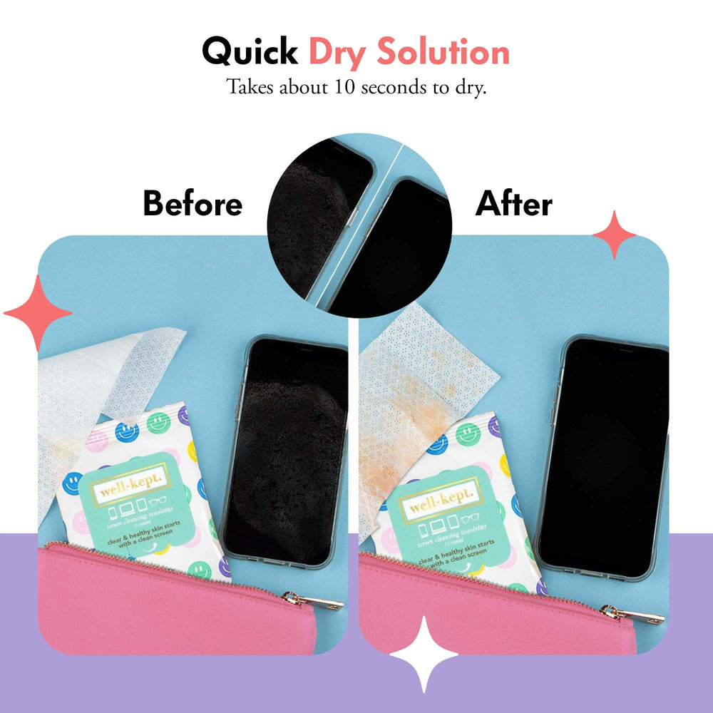 Well-Kept laptop screen wipes safely clean displays with streak-free results