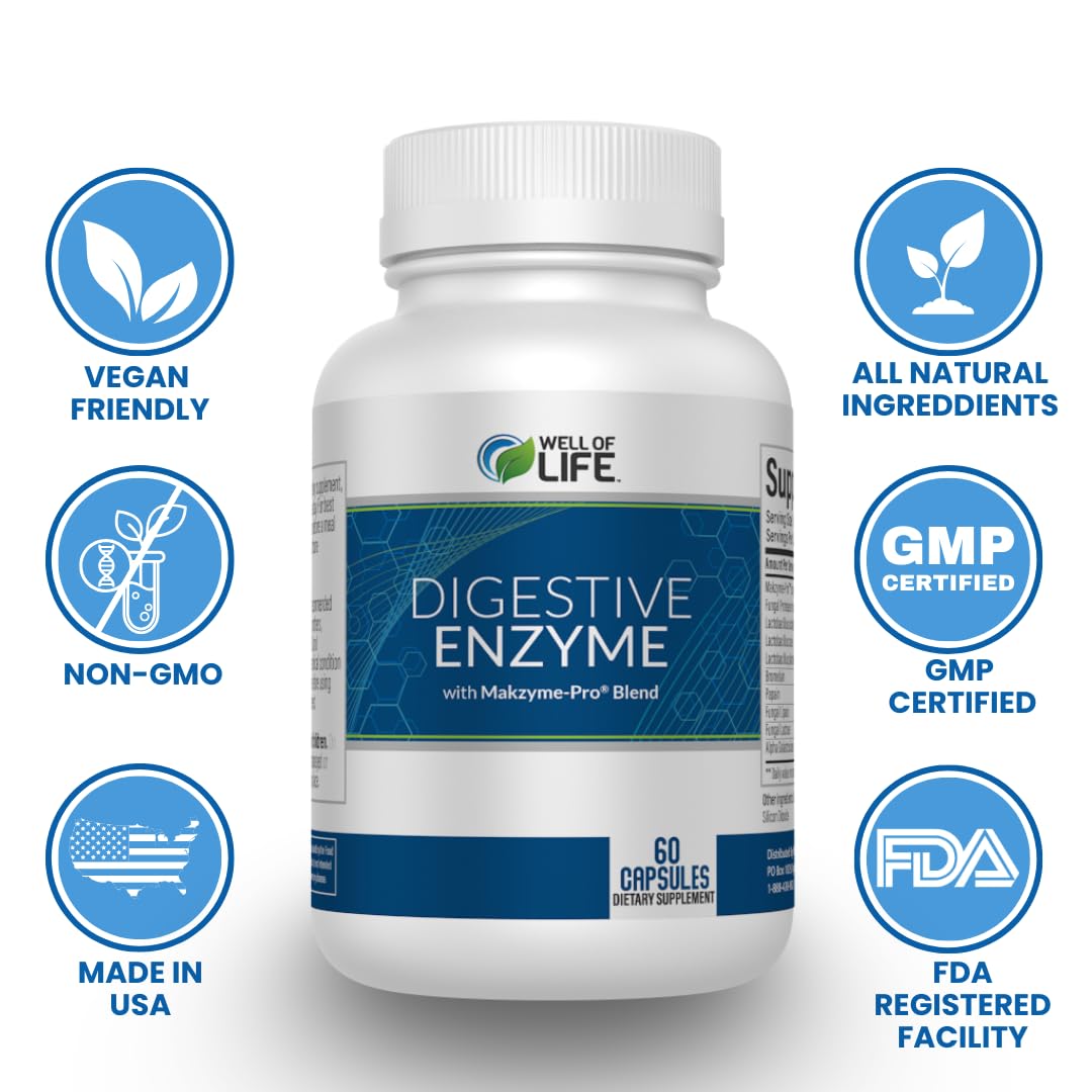Well of Life Makzyme-Pro blend feature with diverse enzymes for robust digestion.