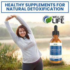 Well of Life Super Fulvic Minerals bottle with serving spoon for daily use
