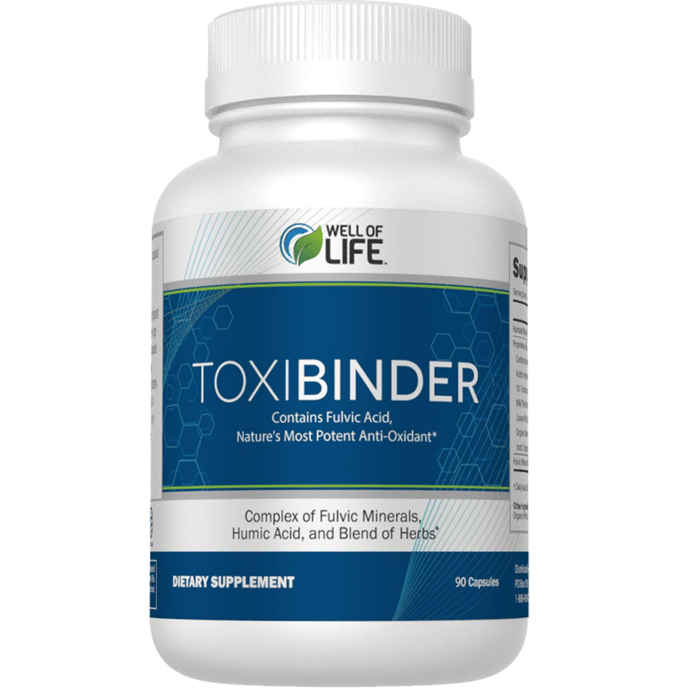 Well of Life ToxiBinder bottle for daily energy and hydration.