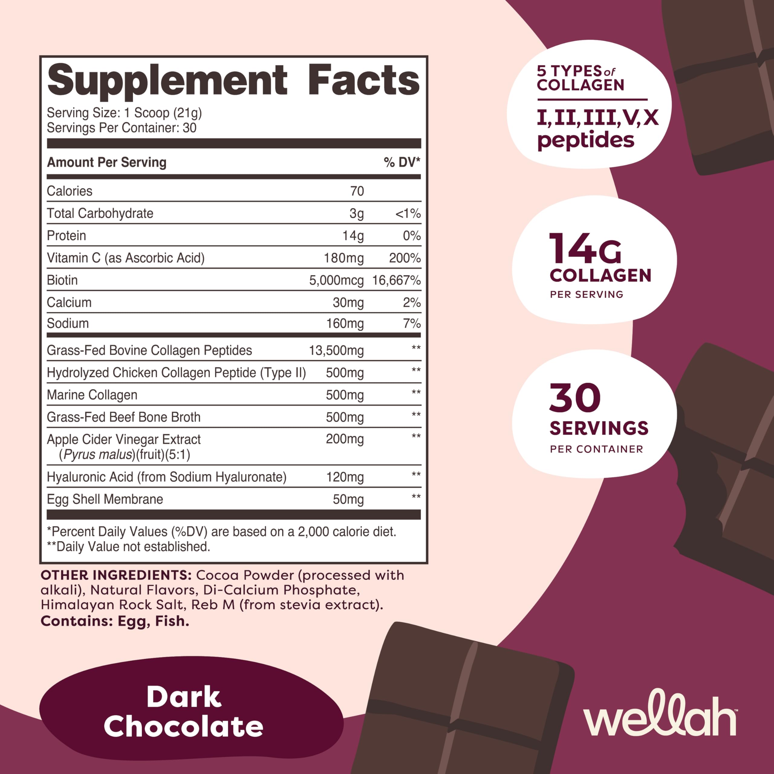 Wellah Afterglow scoop-dispense emphasizes easy daily serving of collagen protein.