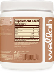 Wellah Colostrum Coconut Cream jar side view showing packaging and texture.