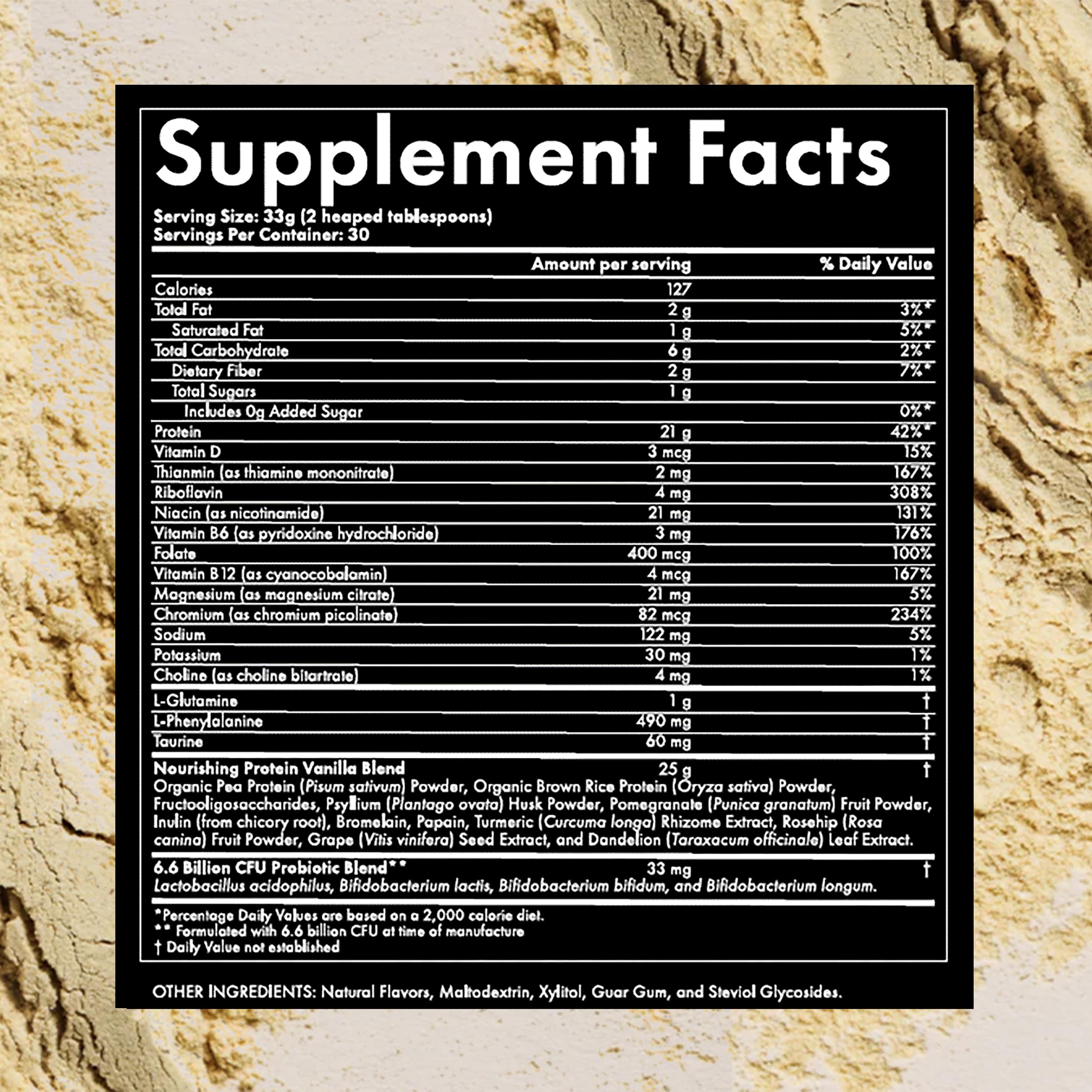 WelleCo vanilla protein powder bag close-up for premium nutrition