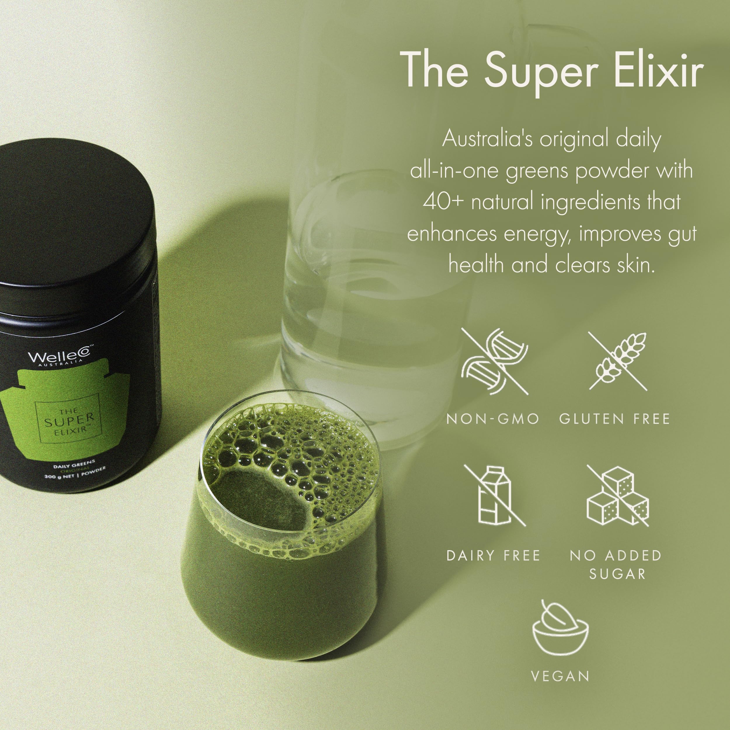 WelleCo Unflavored powder jar offers clean, flexible daily use