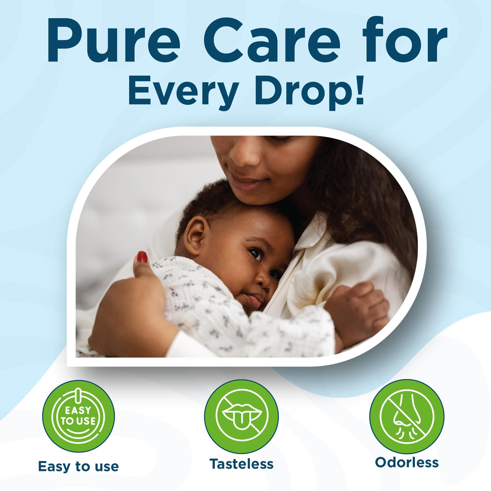 Wellements Probiotic Drops being warmed for comfortable dosing.