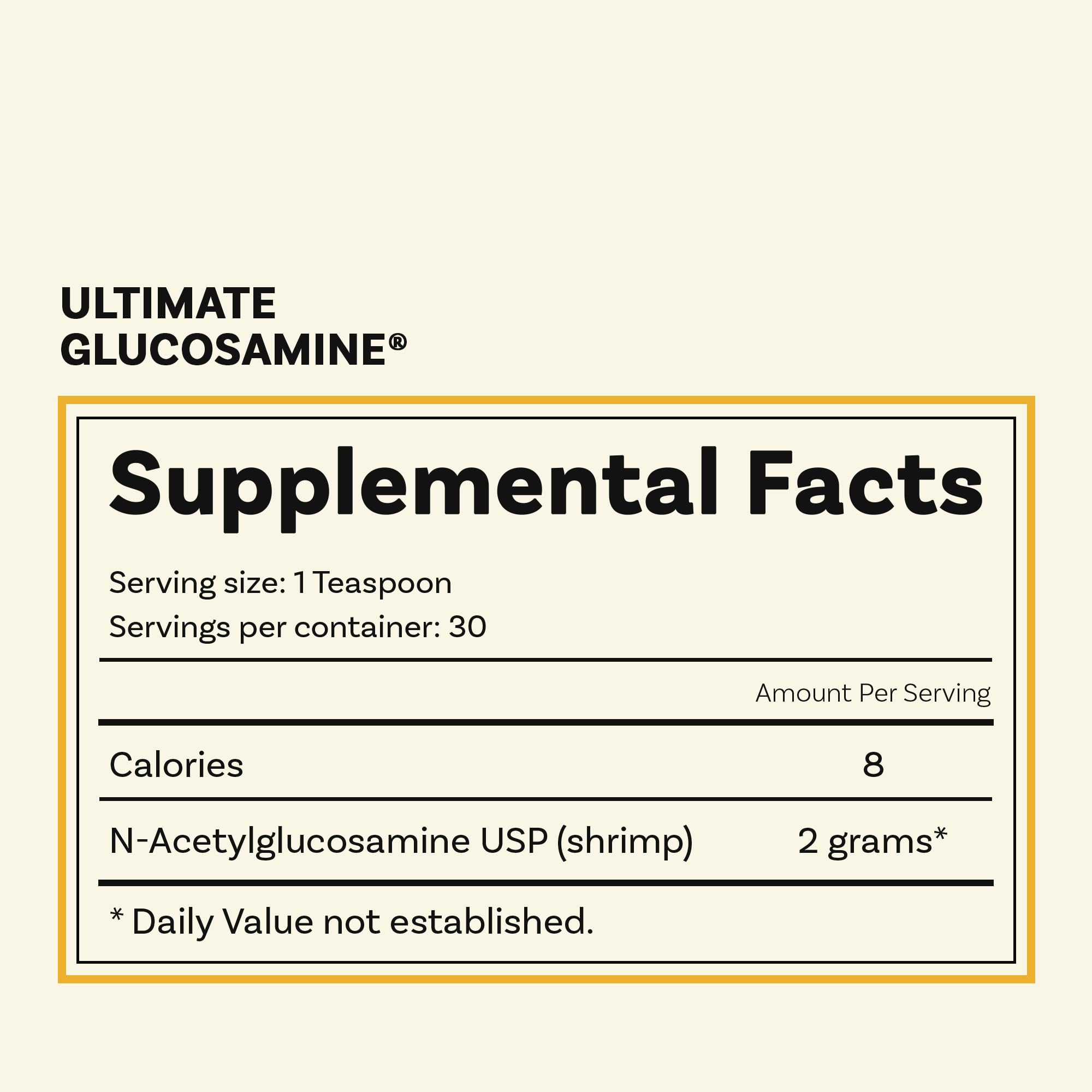 Wellesley Therapeutics Ultimate Glucosamine recommended for adding to foods or baking.
