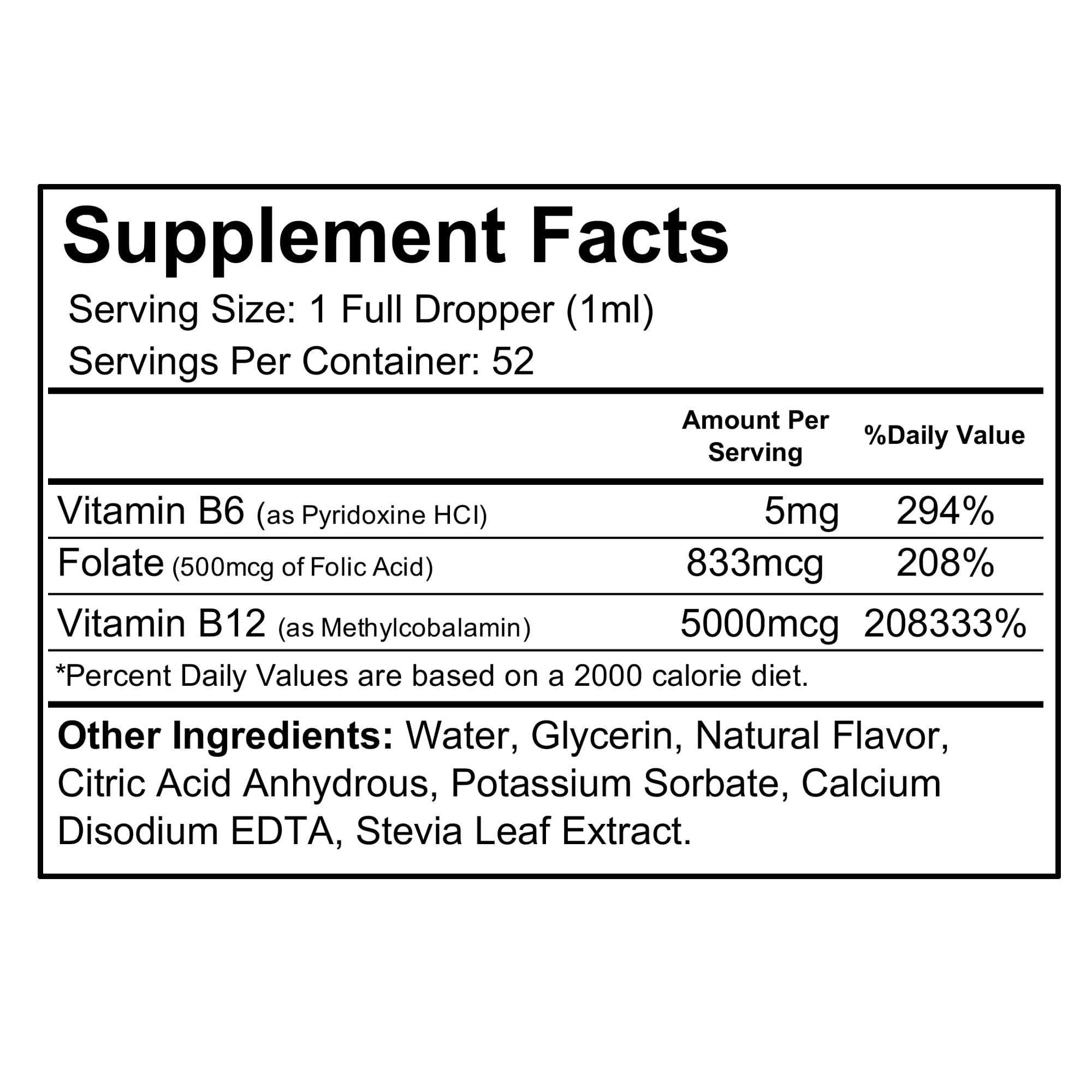 Wellgenix B12 Max Liquid bottle features B6 and folate supporting daily metabolism