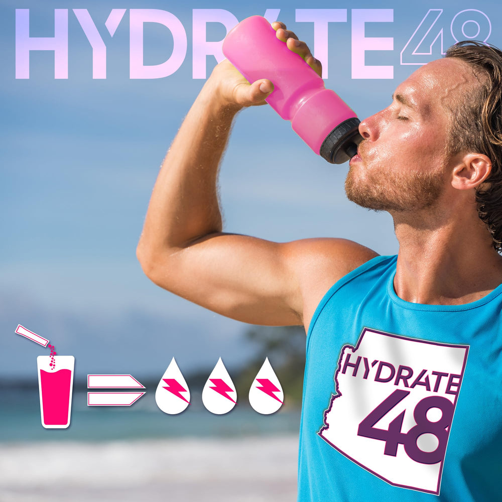 Wellgenix Hydrate48 keto-friendly label signals sugar-free electrolyte support.