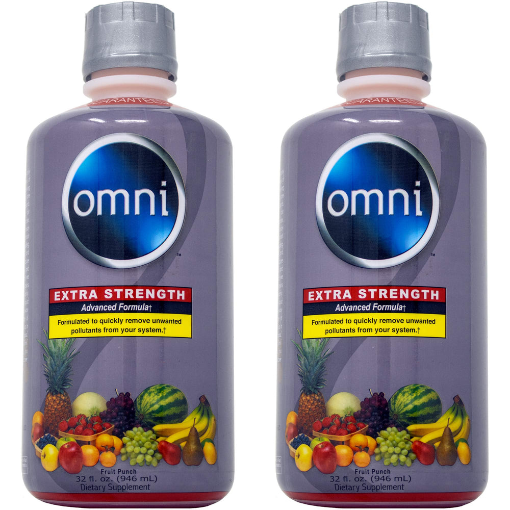 Wellgenix Omni Cleansing Drink bottle front showing fruit punch flavor for detox support.