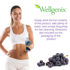 Wellgenix Omni Cleansing Drink in-hand suggests discreet, convenient detox for busy days