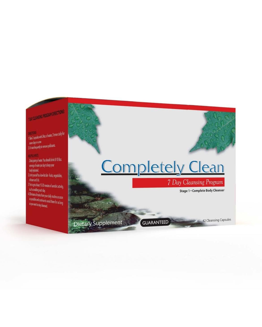 Wellgenix Omni Completely Clean bottle on a clean surface with seven-day detox plan highlighted.