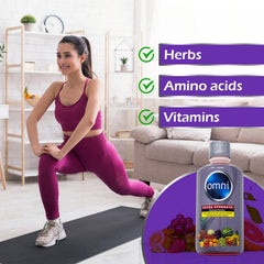 Wellgenix Omni Detox bottle label showing ingredients and herbal detox concept