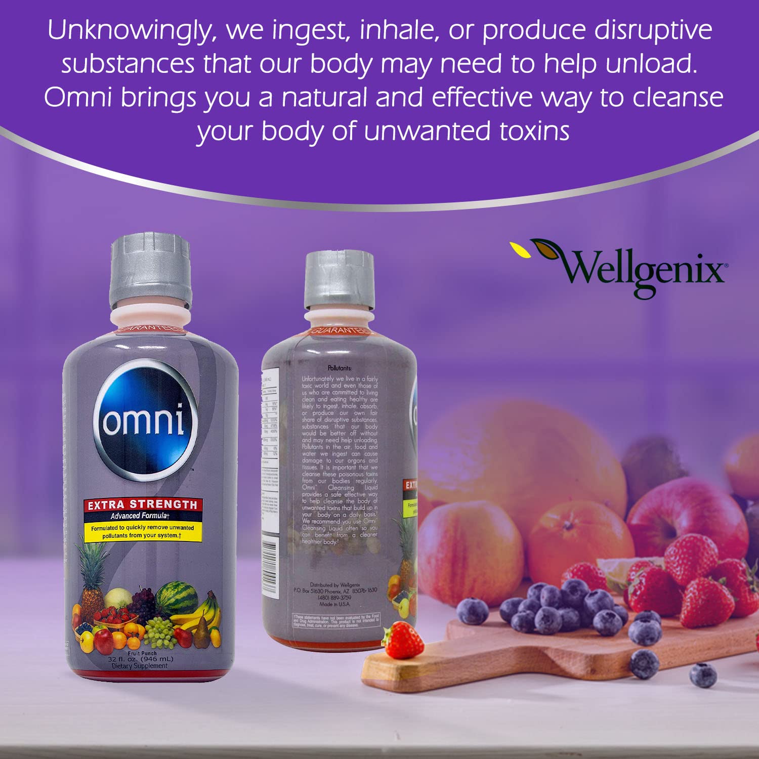 Wellgenix Omni Detox herbs and vitamins support a natural detox routine