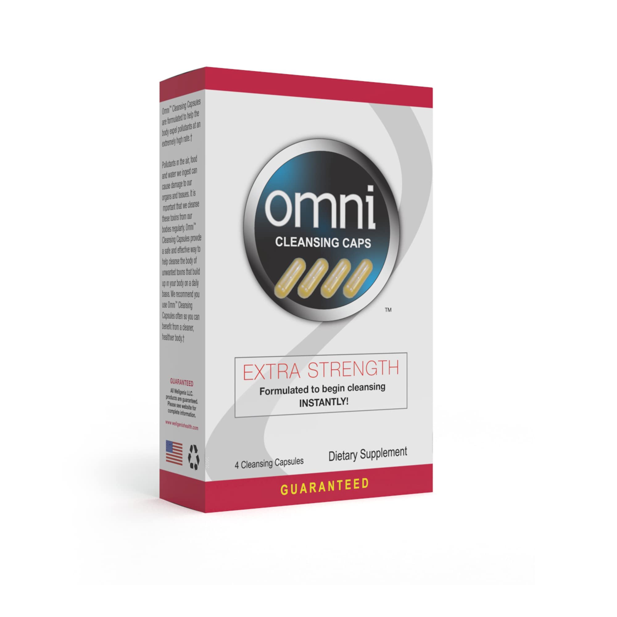 Wellgenix Omni Herbal Cleanse label design for trusted branding.