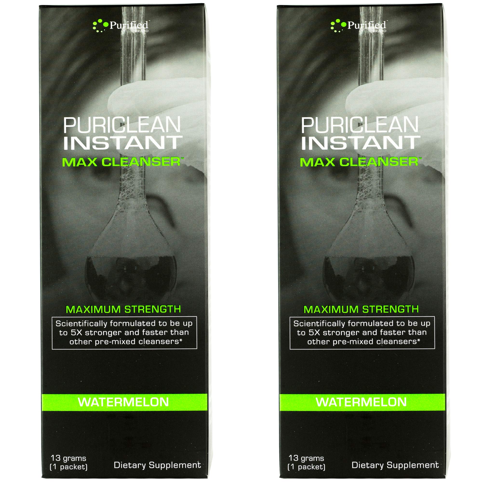 Wellgenix Puriclean bottle pour demonstrates quick on the go detox preparation