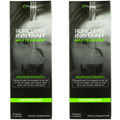 Wellgenix Puriclean bottle pour demonstrates quick on the go detox preparation