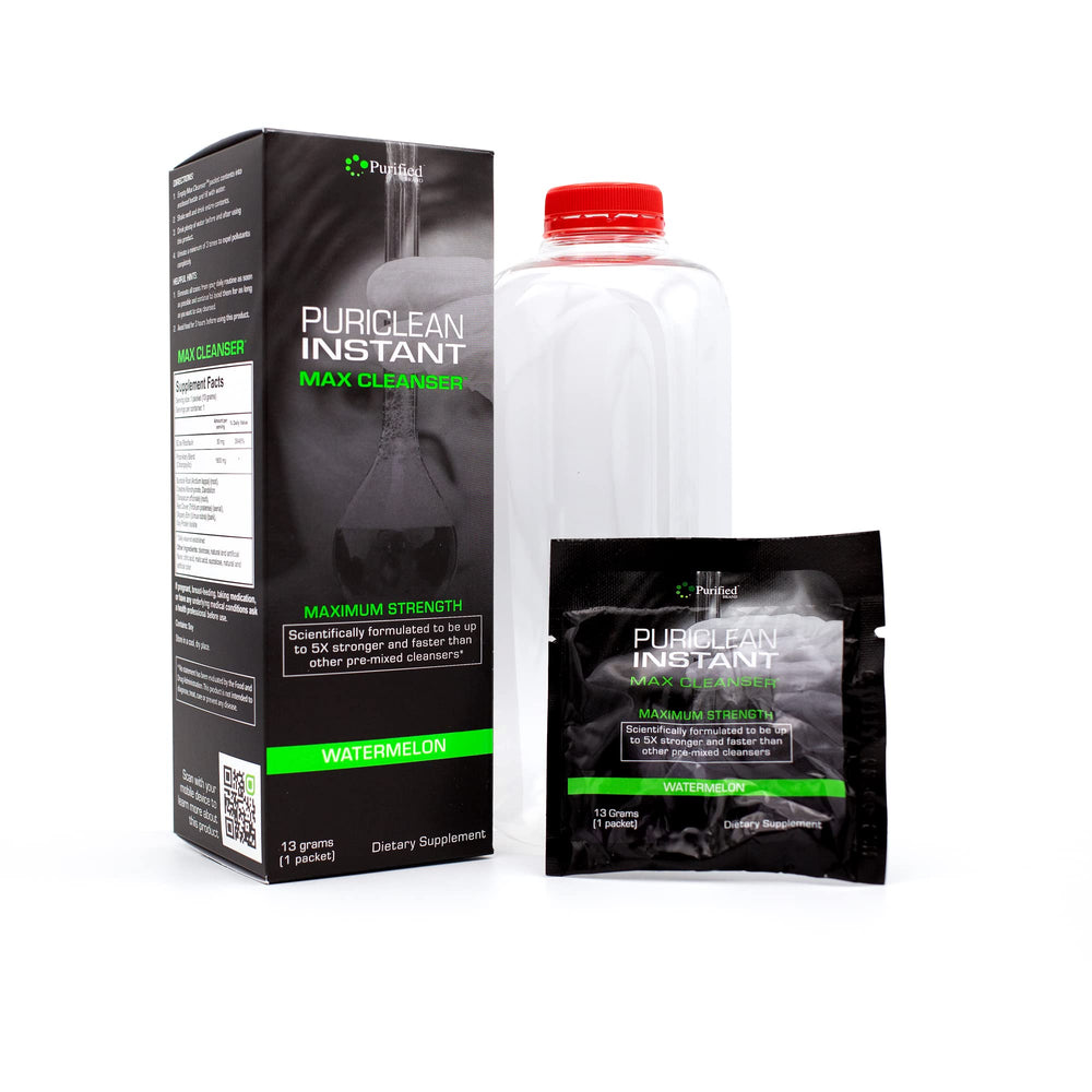 Wellgenix Puriclean dosage spoon highlights precise serving for consistency