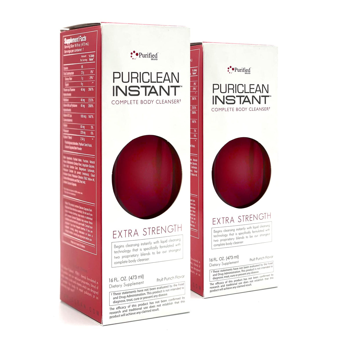 Wellgenix Puriclean Fruit Punch bottle showcases premium detox support