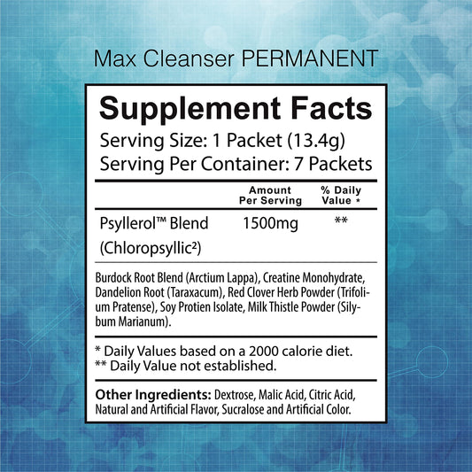 Wellgenix Puriclean Instant Max Cleanser powder being mixed with water for easy detox.