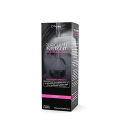 Puriclean instant powder packet illustration for on-the-go detox.