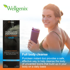 Wellgenix Puriclean powder dissolves easily in water for activation