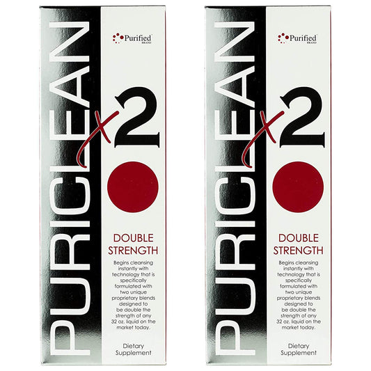 Wellgenix Puriclean X2 detox bottle showing fast, same-day cleanse support