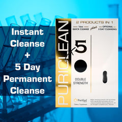 Wellgenix Puriclean X5 bottle back with usage directions and ingredients list