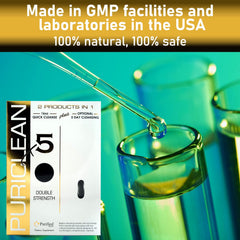 Wellgenix Puriclean X5 softgel capsules packaging for a full-body cleanse routine