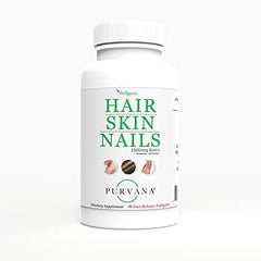 Wellgenix Purvana softgels closeup highlights precise 2500mcg biotin formula.