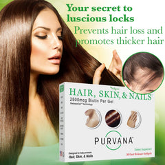 Wellgenix Purvana vitamin B-complex blend supports hair and nails health.